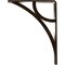 Ekena Millwork Galveston Wrought Iron Bracket, (Single center brace), Antiqued Bronze 1 1/2"W x 5 1/2"D x 8"H BKTM01X05X08SGLABZ - alternate 8